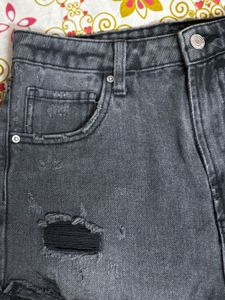 Women's Ripped Denim Shorts