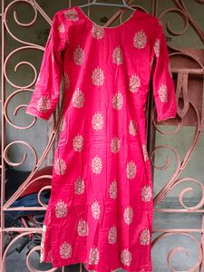 Pure Red Beautiful Kurta With Churidr Nd Dupata♥♥️