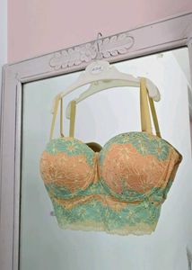 Clovia Floral Patterned Bralette in Lace