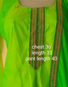 Vibrant Green Sharara Set with Embellishments