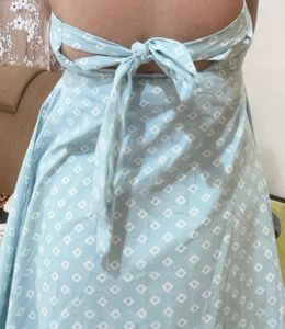 Cute Light Blue Patterned Sundress