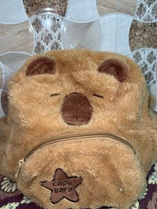 Cute Plush Capybara Backpack