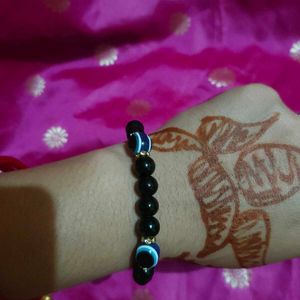 Black Shield Evil Eye Bracelet