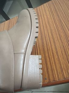 Chic Taupe Buckled Ankle Boots