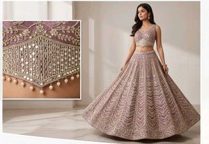 Exquisite Embroidered Lehenga Choli Set