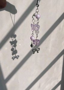 Kawaii Bow Charm Phone Strap