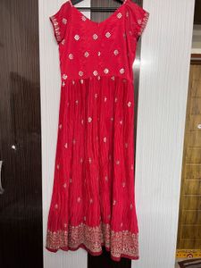 Stunning Red Embellished Ethnic palazzo
