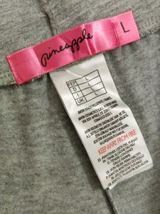 Gray Ruched Capri Pants