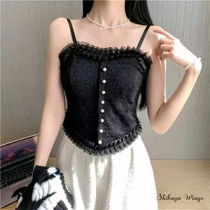 Black Lace Corset Top