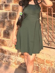 Fit and flare, back gorgeous design mini dress