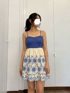 Blue Lace Corset Dress
