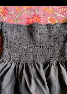 Smocked Off-Shoulder Peplum Top