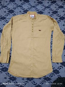 Sale 99rs. Stylish Khaki Shirt, have some clr fade