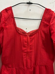 Vibrant Red Ethnic Kurta