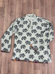block hand made Men's Elephant Prin