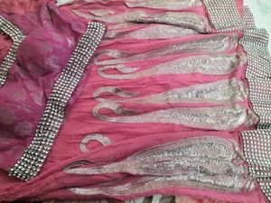 Stunning Pink Embroidered Lehenga Choli Set