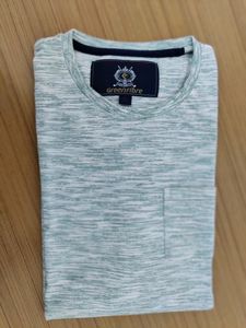 Mens White Green XL Tshirt