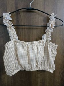 Cute Checkered/ plaid Crop Top