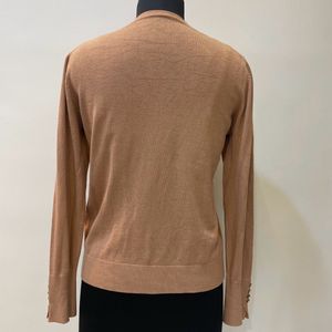 Nude Fitted Long Sleeve Top