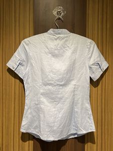 Ruffled Short Sleeve Blouse
