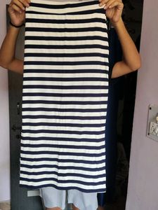 Striped Midi Skirt