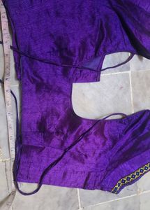 Vibrant Purple Silk Blouse