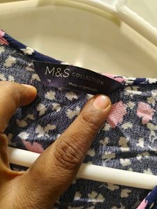 new M&amp;S top in M with belt