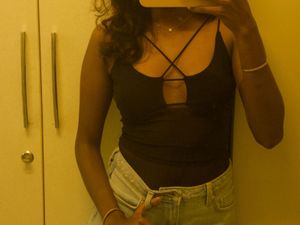 ZARA sheer black top