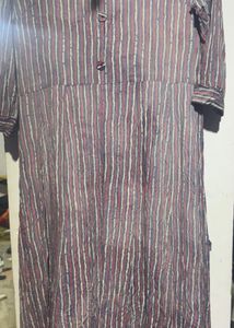 Striped Button-Down Dress