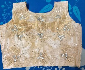 Peach Indo Western Style Lehenga For Womens