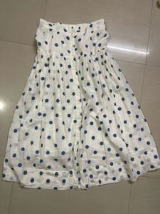 Chic Polka Dot Cotton Skirt🌷