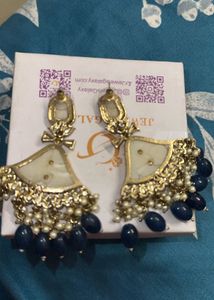Stylish Blue Drop Earrings