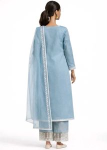 Libas Embroidered sequinned kurti with trouser &amp; d