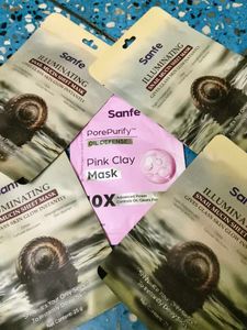 Sanfe Sheet Masks Bundle(Pack of 5)