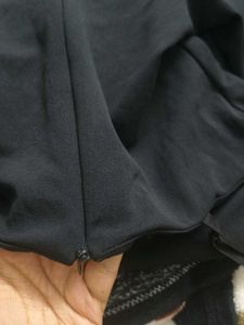 Sleek Black Midi Slip Dress