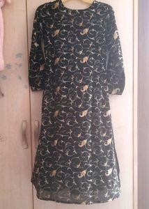 Black Heavy Embroidered Kurta Set