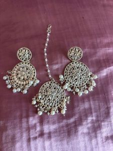 Elegant Pearl & Crystal Jewellery Set