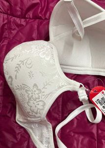 🆕Bodycare Lace Cotton White Bralette