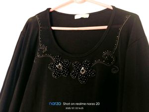 Very Beautiful Silm Sequence Black Top