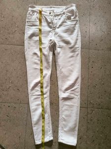 Stylish White Denim Jeans