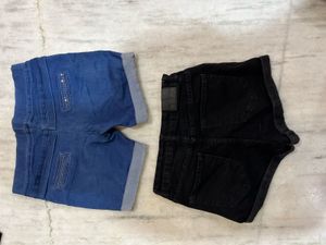 Denim Shorts Bundle - Blue &amp; Black