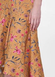 floral high low midi dress