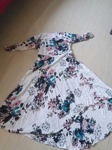 Floral Print Long Sleeve Maxi Dress