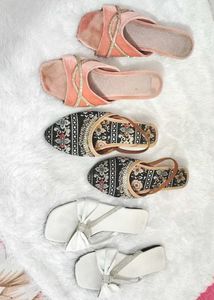 🎀 Combo-3 Assorted Flats and Sandals 🥰