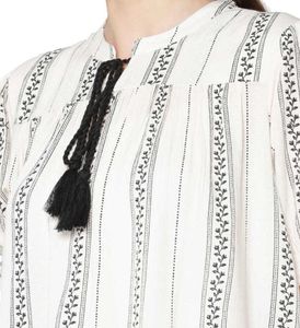 Only - Women’s Boho Striped Cotton Top