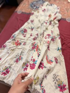 Floral Print Button-Up Midi Dress