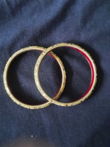 Set of Four Ornate Bangles And Two thick Bangle