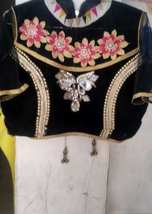 Velvet Readymade Blouse