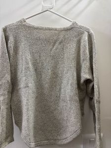 Lip Print Knit Sweater
