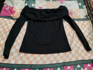 Black Off-Shoulder Top
